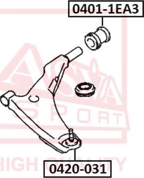 ASVA 0420-031 - Шаровая опора omsk.autopolka.ru