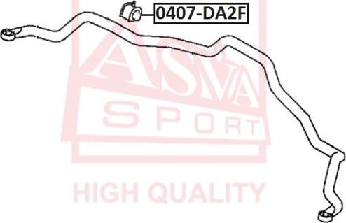 ASVA 0407-DA2F - Втулка стабилизатора omsk.autopolka.ru