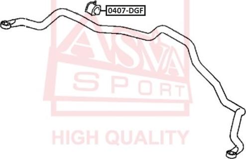 ASVA 0407DGF - Втулка стабилизатора omsk.autopolka.ru
