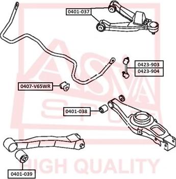 ASVA 0407V65WR - Втулка стабилизатора omsk.autopolka.ru
