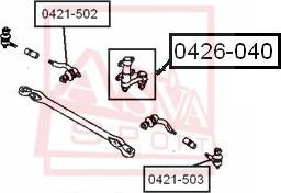 ASVA 0426-040 - Сошка рулевого управления omsk.autopolka.ru