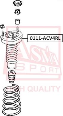 ASVA 0111ACV4RL - Опора стойки амортизатора, подушка omsk.autopolka.ru