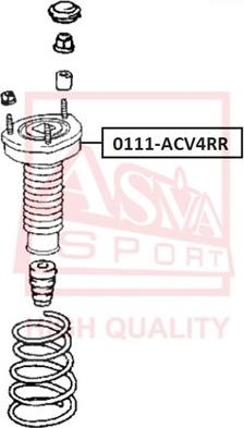 ASVA 0111ACV4RR - Опора стойки амортизатора, подушка omsk.autopolka.ru