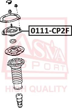 ASVA 0111CP2F - Опора стойки амортизатора, подушка omsk.autopolka.ru