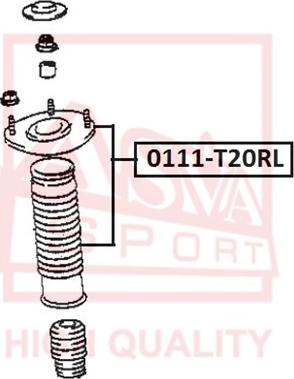 ASVA 0111T20RL - Элементы крепления амортизатора omsk.autopolka.ru