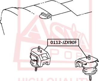ASVA 0112-JZX90F - Подушка, опора, подвеска двигателя omsk.autopolka.ru