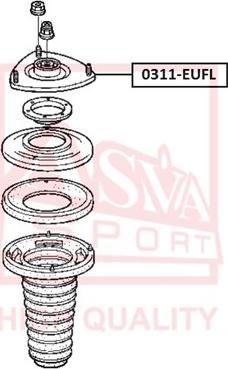 ASVA 0311EUFL - Опора стойки амортизатора, подушка omsk.autopolka.ru