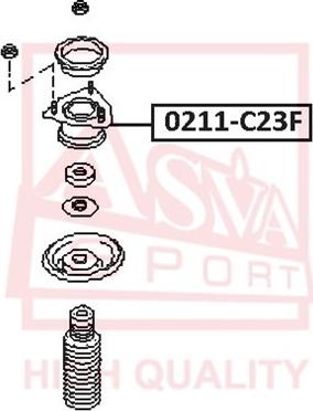 ASVA 0211-C23F - Опора стойки амортизатора, подушка omsk.autopolka.ru