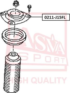 ASVA 0211-J15FL - Элементы крепления амортизатора omsk.autopolka.ru