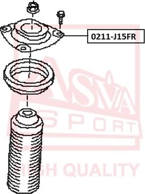 ASVA 0211J15FR - Опора стойки амортизатора, подушка omsk.autopolka.ru