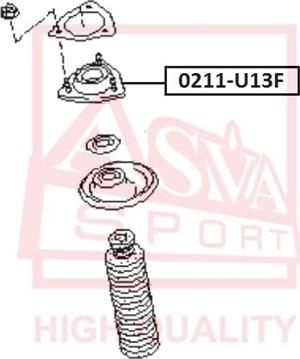 ASVA 0211-U13F - Опора стойки амортизатора, подушка omsk.autopolka.ru