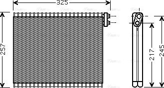 Ava Quality Cooling TOV484 - Испаритель, кондиционер omsk.autopolka.ru