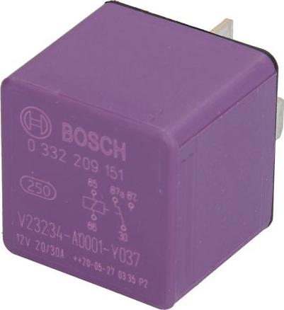 BOSCH 0332209151 - Прерыватель указателей поворота omsk.autopolka.ru