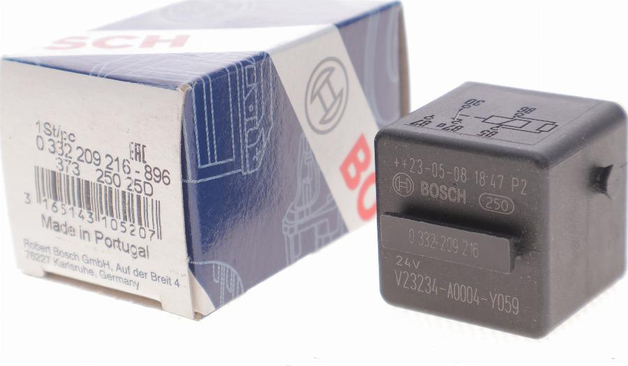BOSCH 0332209216 - Реле, звуковой сигнал omsk.autopolka.ru