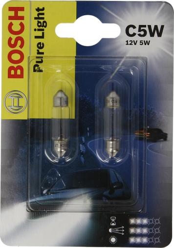 BOSCH 1987301004 - Лампа накаливания, фонарь освещения номерного знака omsk.autopolka.ru