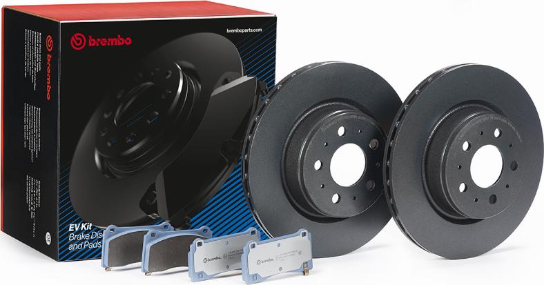 Brembo KT08001 - Дисковый тормозной механизм, комплект omsk.autopolka.ru