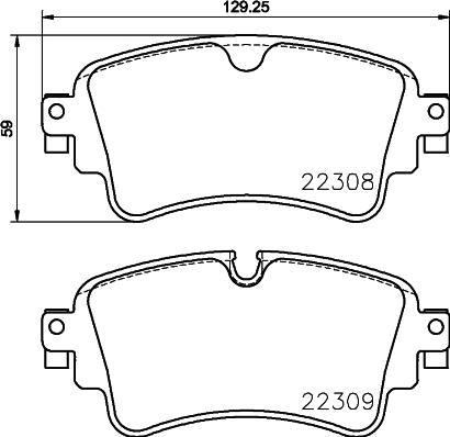 Brembo P 85 154 - Тормозные колодки, дисковые, комплект omsk.autopolka.ru