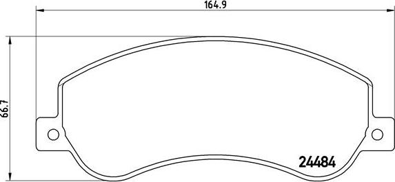 Brembo P 85 115 - Тормозные колодки, дисковые, комплект omsk.autopolka.ru