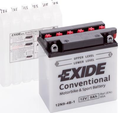 Exide 12N9-4B-1 - Стартерная аккумуляторная батарея, АКБ omsk.autopolka.ru