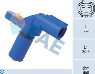 FAE 79255 - RPM датчик АКПП, частота вращения автомат. коробки omsk.autopolka.ru