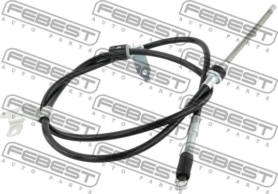 Febest 01100ZZE120LH - Тросик, cтояночный тормоз omsk.autopolka.ru