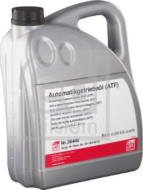 Febi Bilstein 36449 - Масло автоматической коробки передач omsk.autopolka.ru