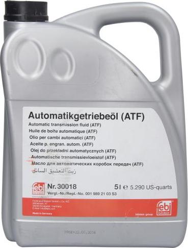 Febi Bilstein 30018 - Масло автоматической коробки передач omsk.autopolka.ru