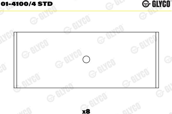Glyco 01-4100/4 STD - Шатунный подшипник omsk.autopolka.ru