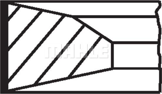 MAHLE 001RS001360N0 - Комплект поршневых колец omsk.autopolka.ru