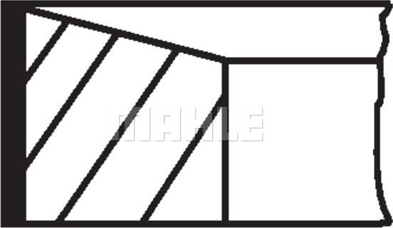 MAHLE 01493N0 - Комплект поршневых колец omsk.autopolka.ru