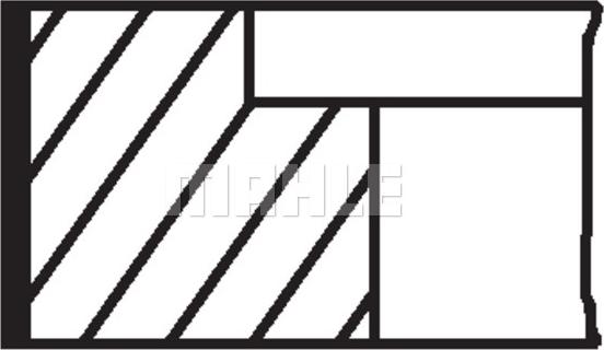 MAHLE 00401N0 - Комплект поршневых колец omsk.autopolka.ru