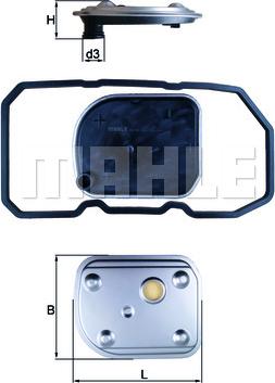 MAHLE HX 158D - Гидрофильтр, автоматическая коробка передач omsk.autopolka.ru