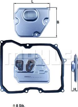 MAHLE HX 169KIT - Гидрофильтр, автоматическая коробка передач omsk.autopolka.ru