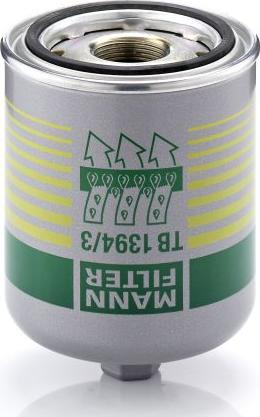 Mann-Filter TB1394/3X - Патрон осушителя воздуха, пневматическая система omsk.autopolka.ru