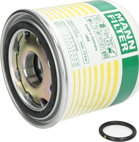 Mann-Filter TB1364X - Патрон осушителя воздуха, пневматическая система omsk.autopolka.ru