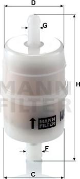 Mann-Filter WK 32/6 - Воздушный фильтр, компрессор - подсос воздуха omsk.autopolka.ru