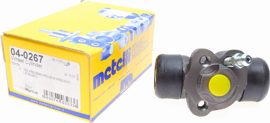 Metelli 04-0267 - Колесный тормозной цилиндр omsk.autopolka.ru