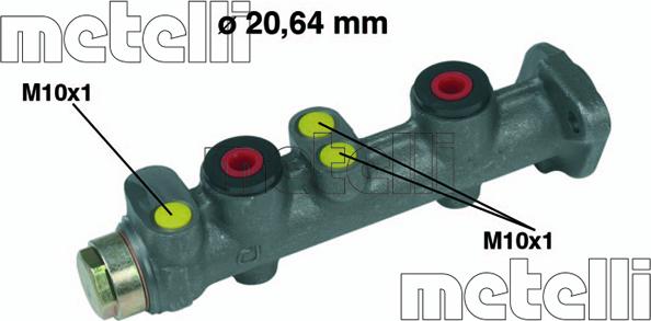 Metelli 05-0066 - Главный тормозной цилиндр omsk.autopolka.ru