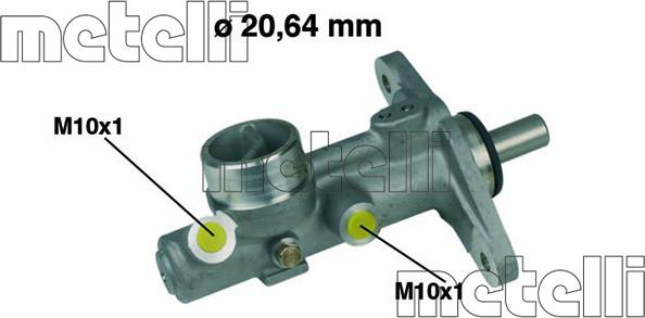 Metelli 05-0210 - Главный тормозной цилиндр omsk.autopolka.ru