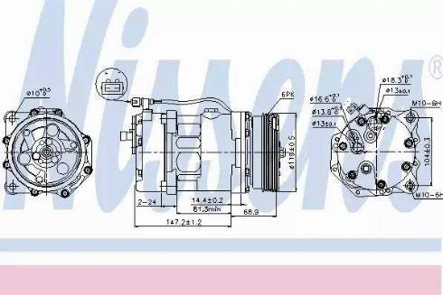 Nissens 89025 - Компрессор кондиционера omsk.autopolka.ru
