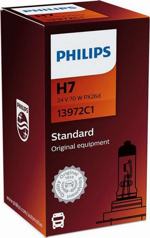 PHILIPS 13972C1 - Лампа накаливания, фара дальнего света omsk.autopolka.ru