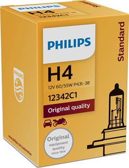 PHILIPS 12342C1 - Лампа накаливания, фара дальнего света omsk.autopolka.ru