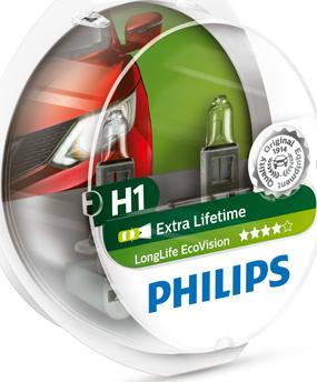 PHILIPS 12258LLECOS2 - Лампа накаливания, фара дальнего света omsk.autopolka.ru