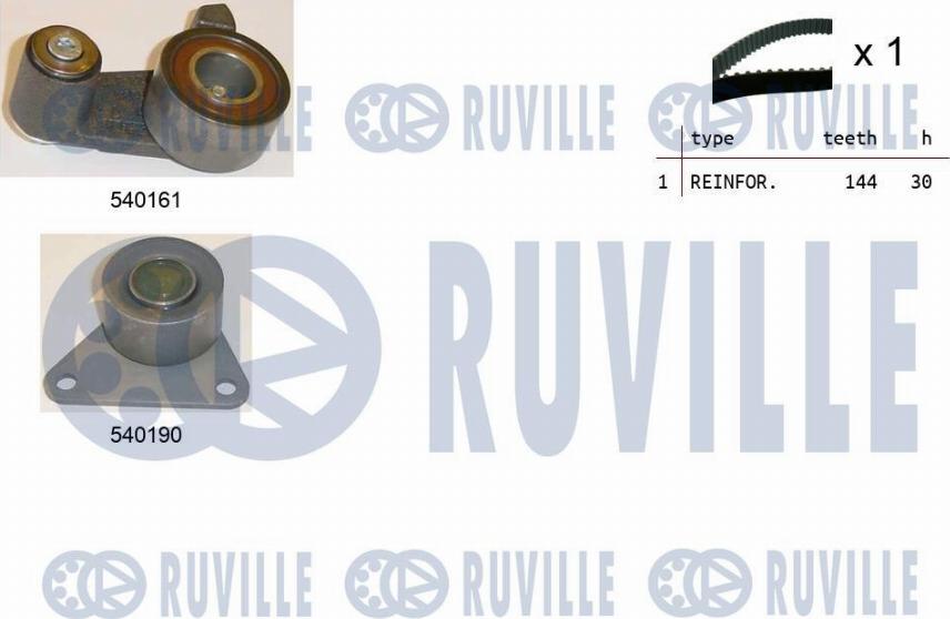 Ruville 550091 - Комплект зубчатого ремня ГРМ omsk.autopolka.ru
