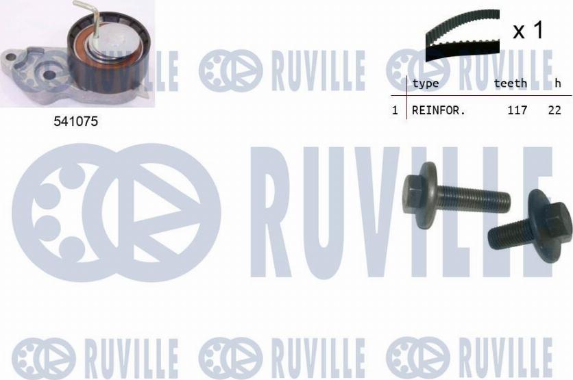 Ruville 550064 - Комплект зубчатого ремня ГРМ omsk.autopolka.ru