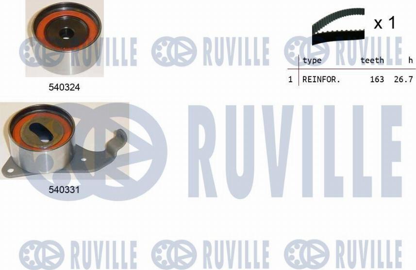 Ruville 550190 - Комплект зубчатого ремня ГРМ omsk.autopolka.ru