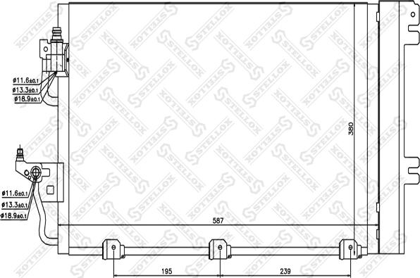 Stellox 10-45003-SX - Конденсатор кондиционера omsk.autopolka.ru